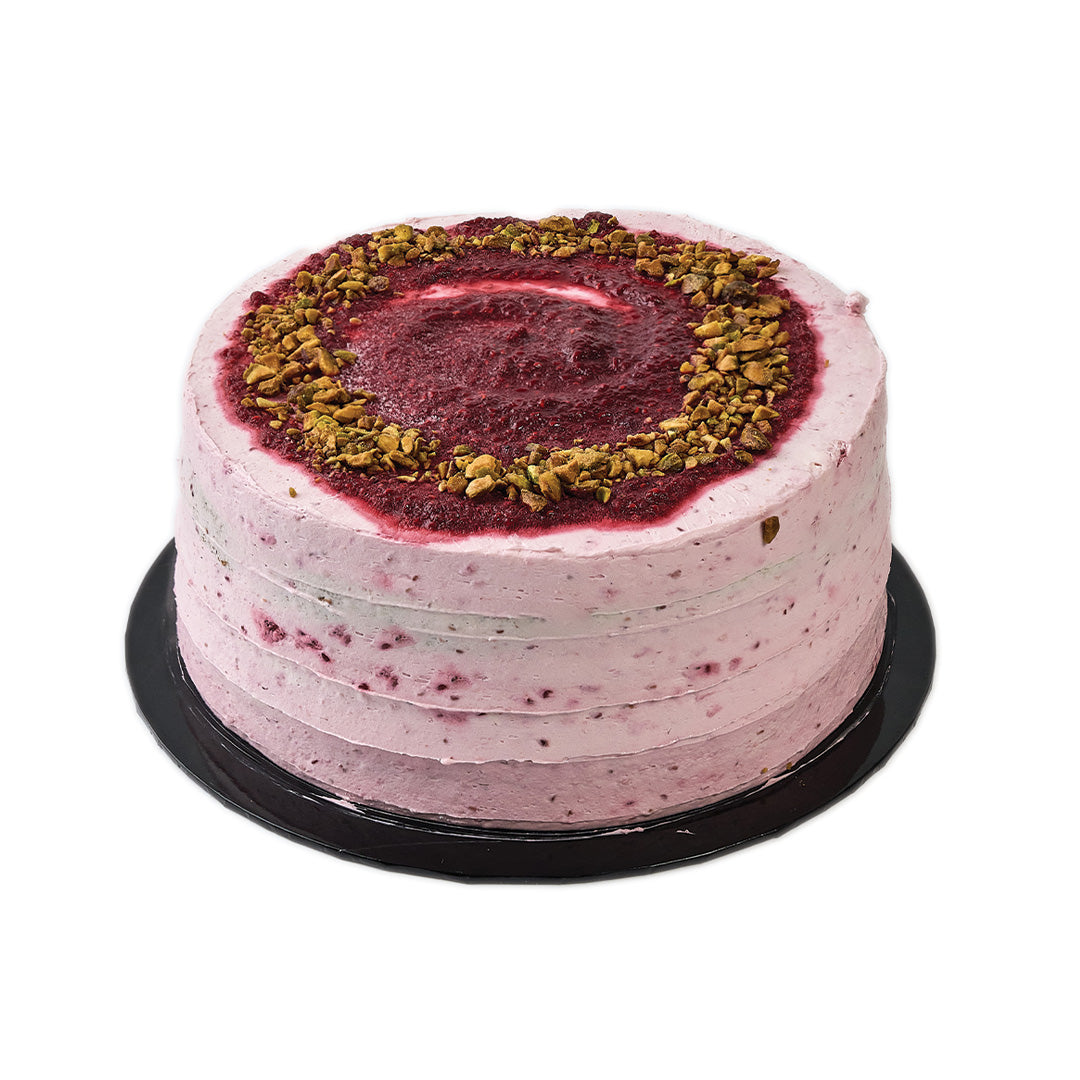 Raspberry Pistachio Cake